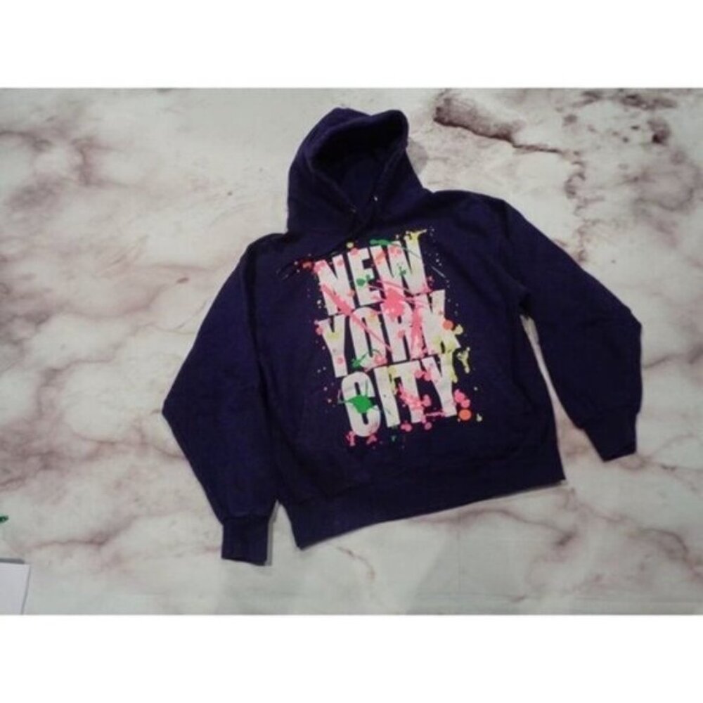 "SUN" girls youth large purple "New York City" thick warm sweatshirt Boutique